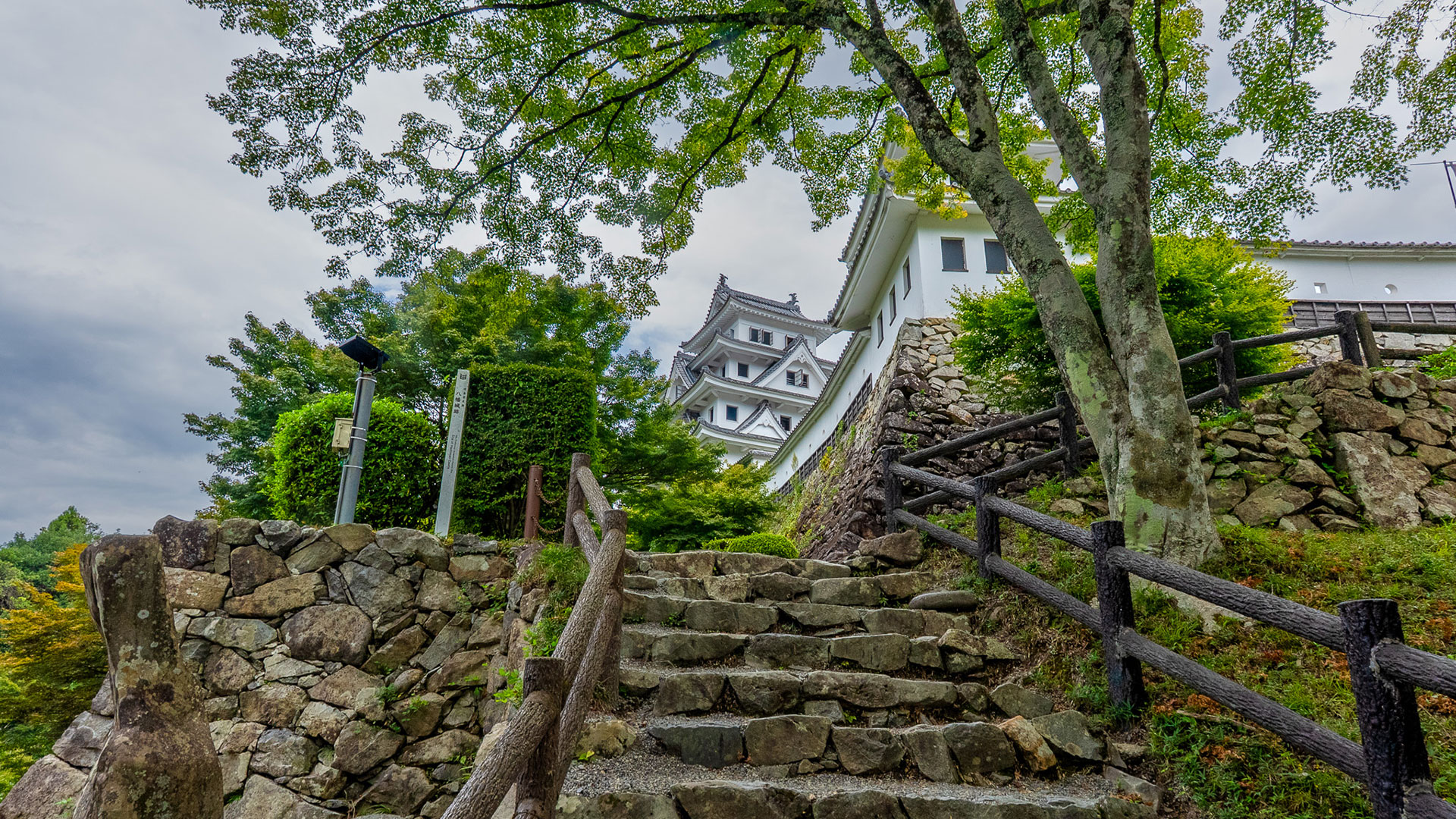 夏の郡上八幡城4