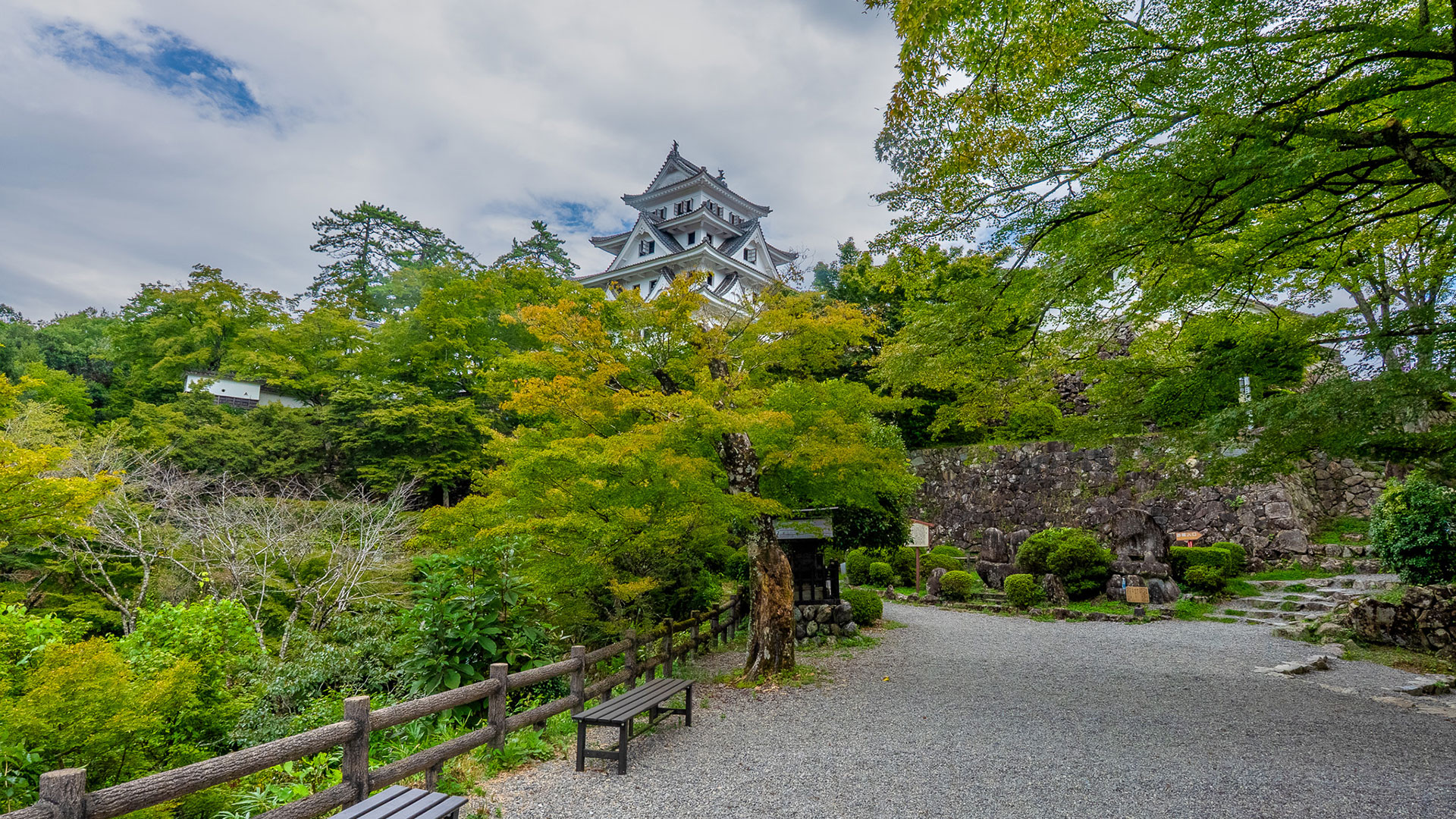 夏の郡上八幡城5