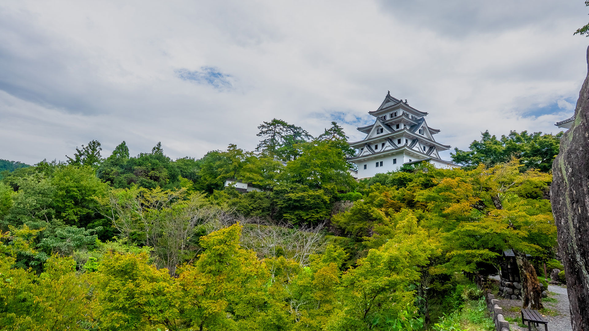 夏の郡上八幡城6