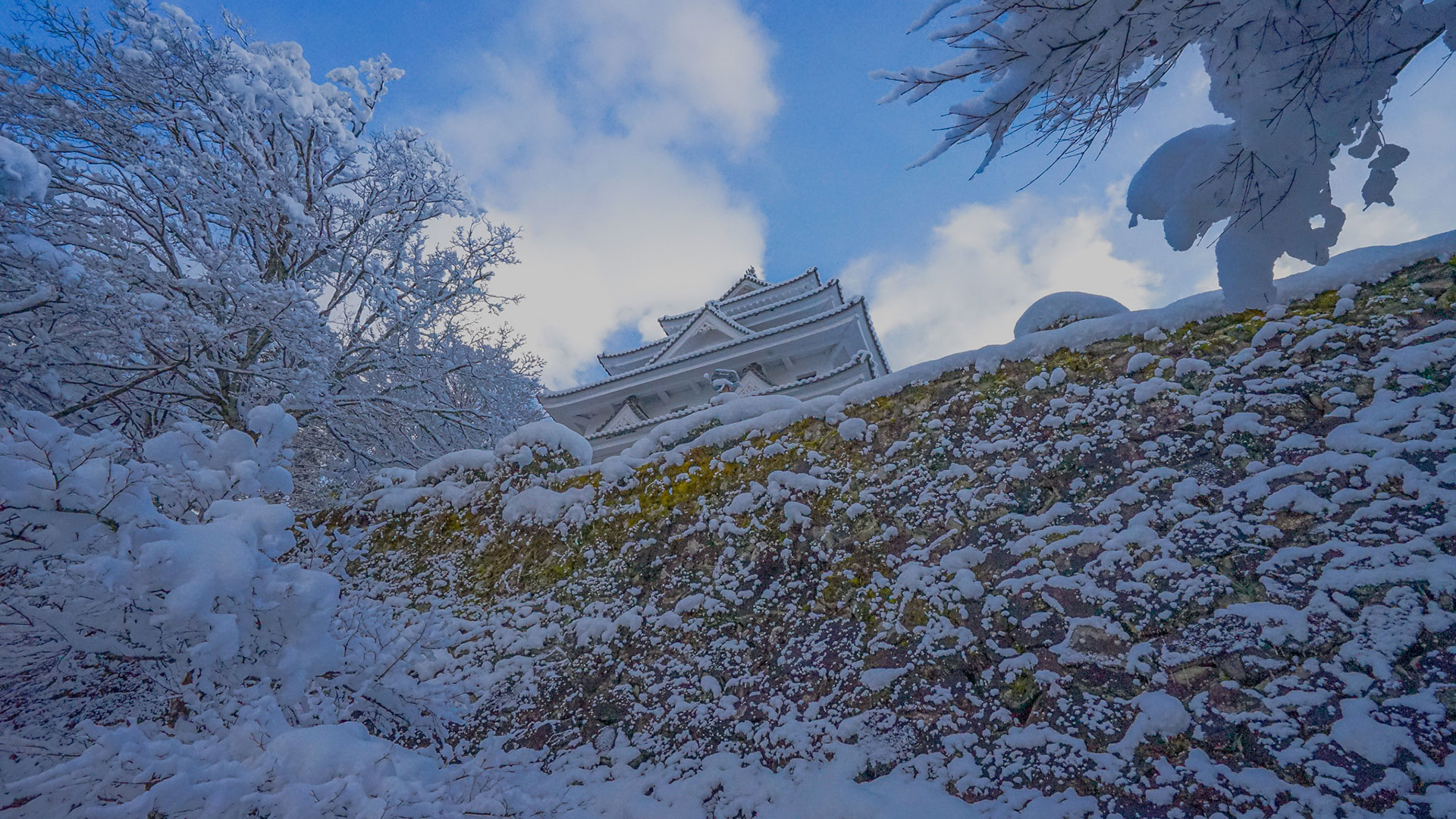 冬の郡上八幡城3