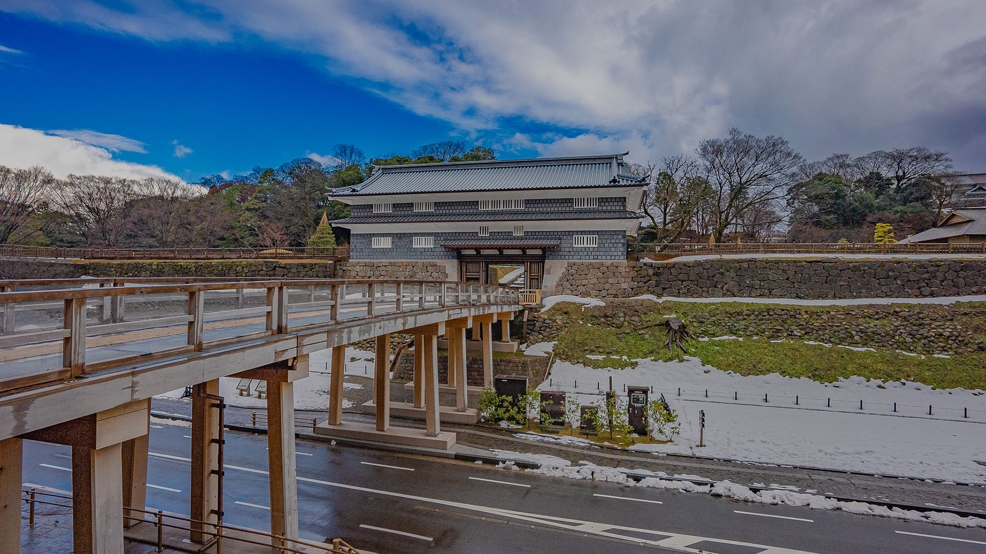 冬の金沢城10