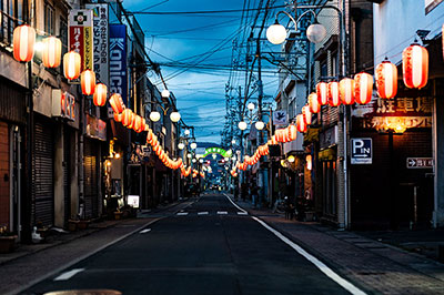上諏訪の街並み