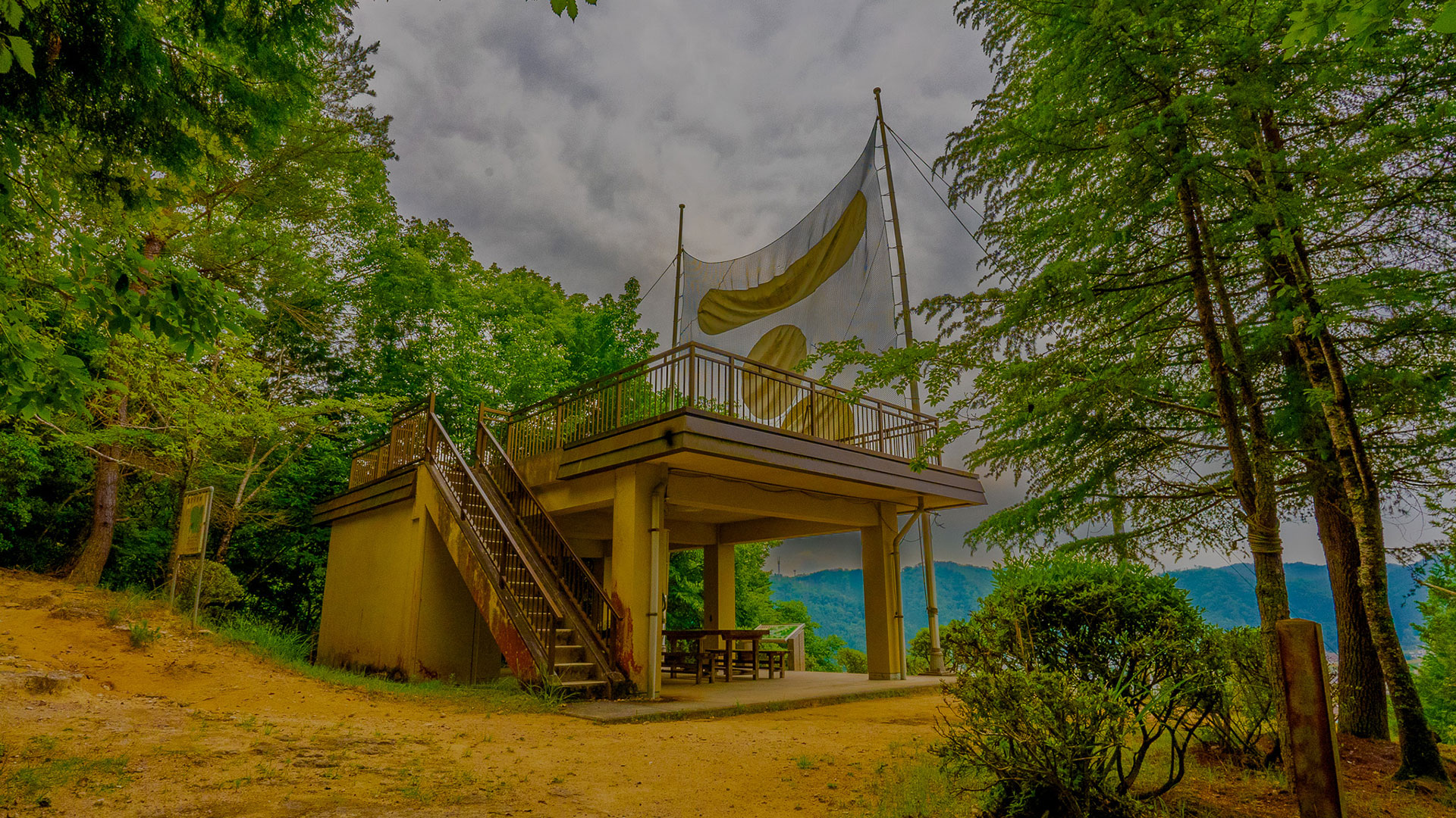 夏の吉田郡山城7