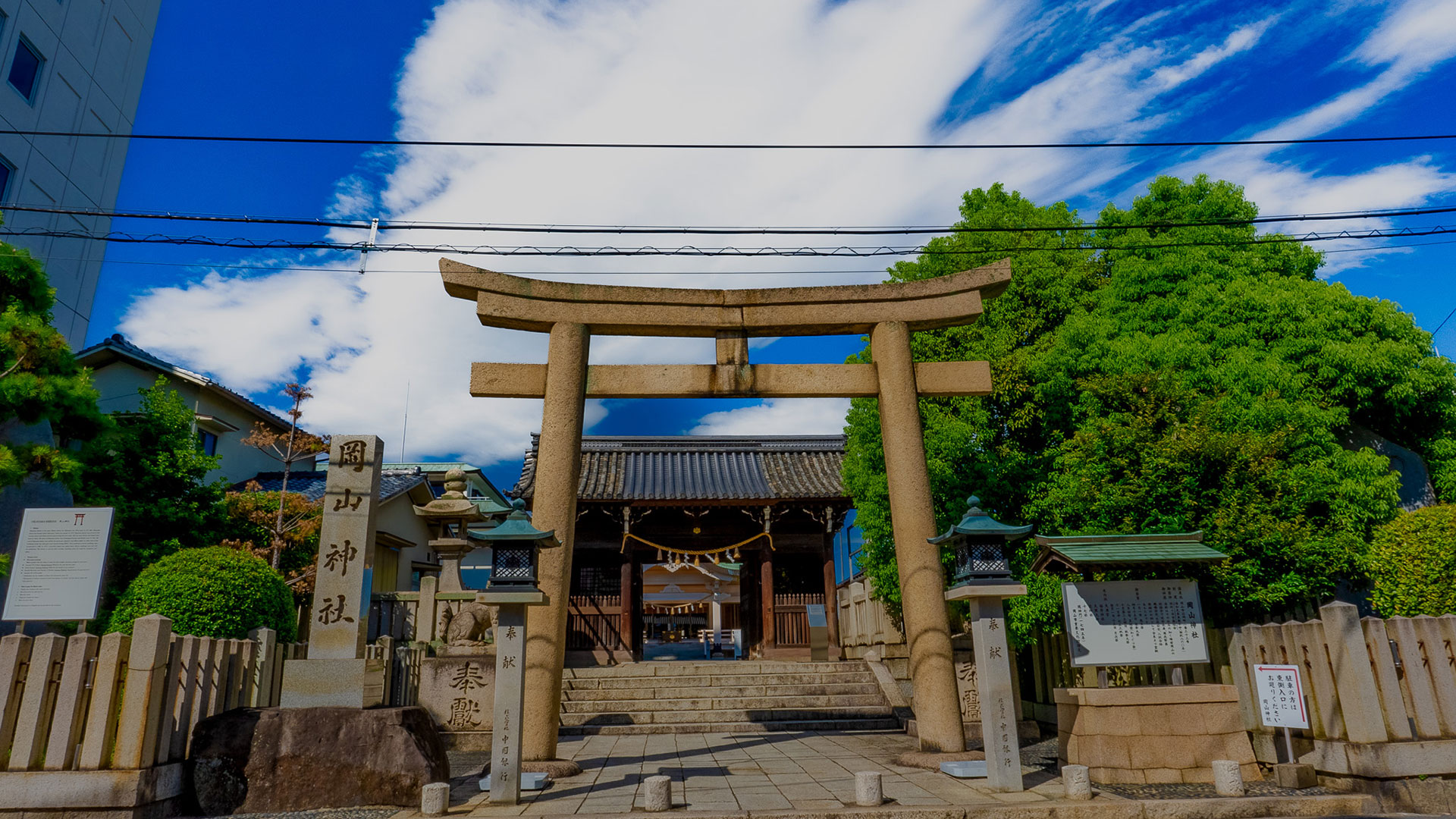 夏の岡山神社1