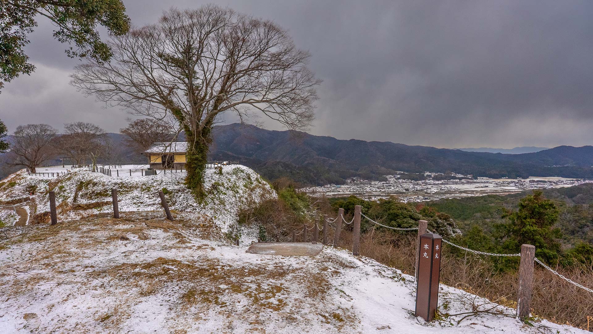 冬の月山富田城4