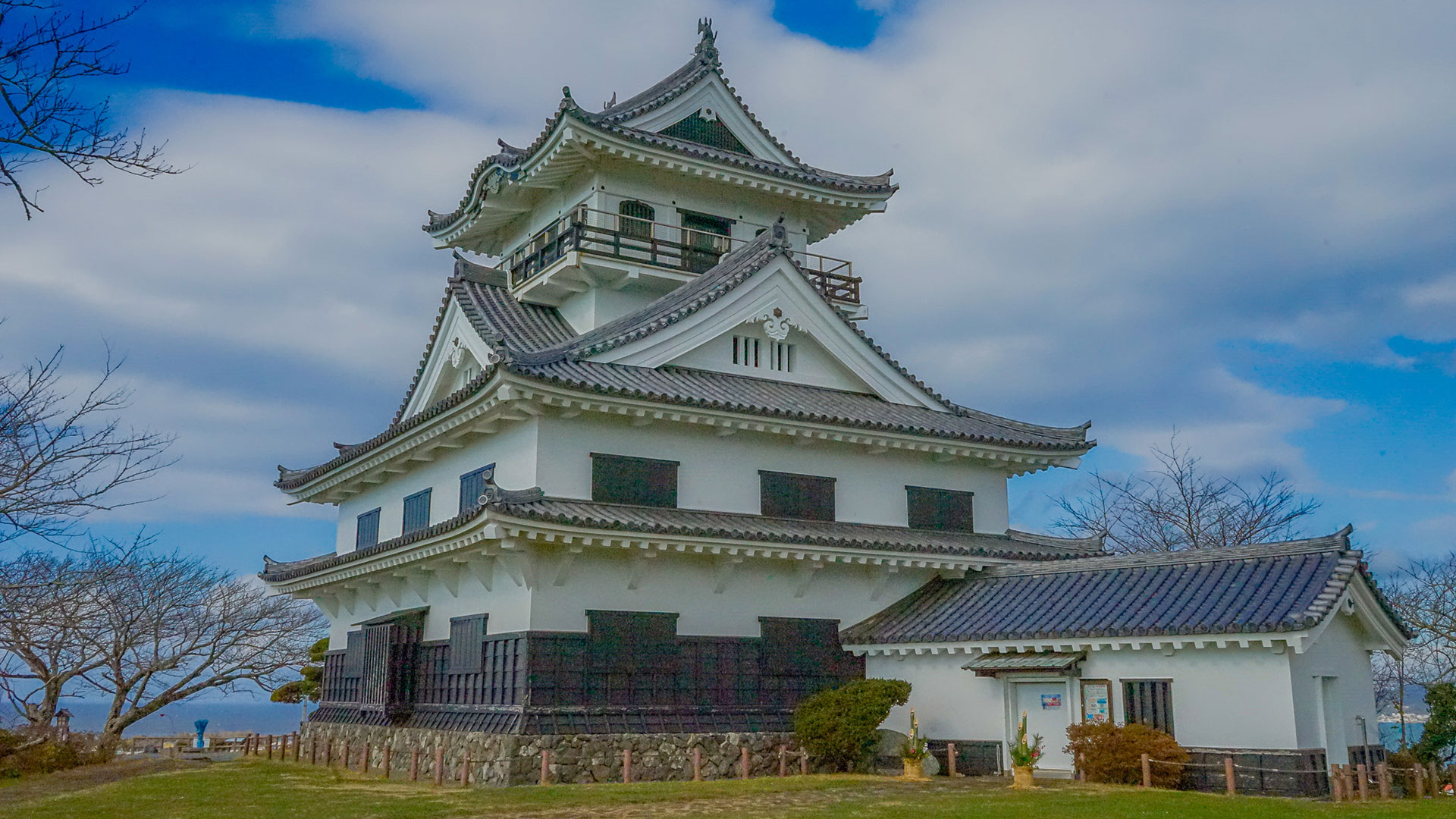 冬の館山城1