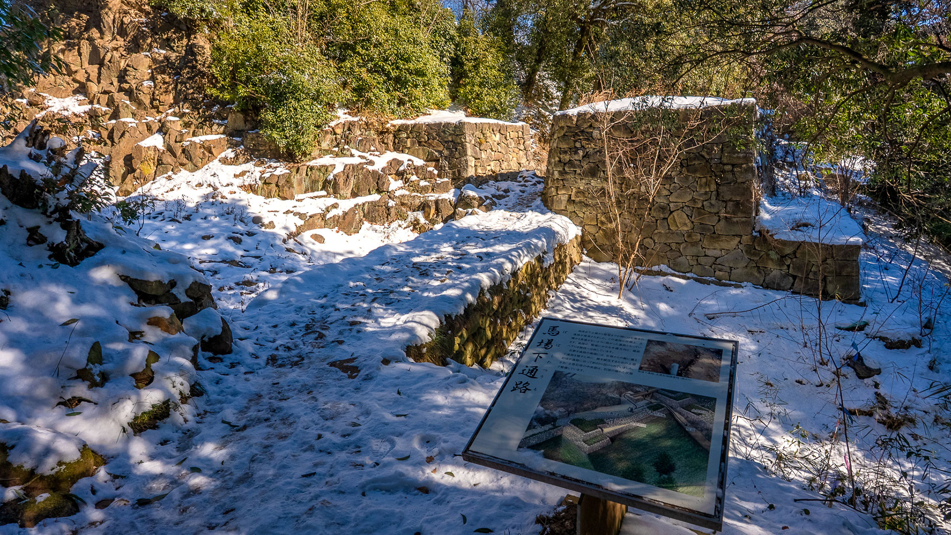 冬の新田金山城3