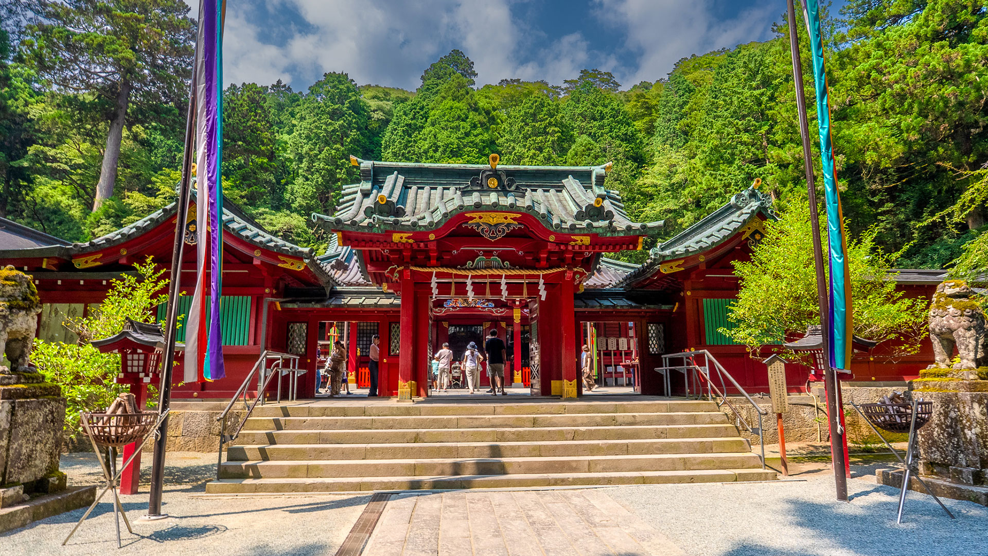 夏の箱根神社4