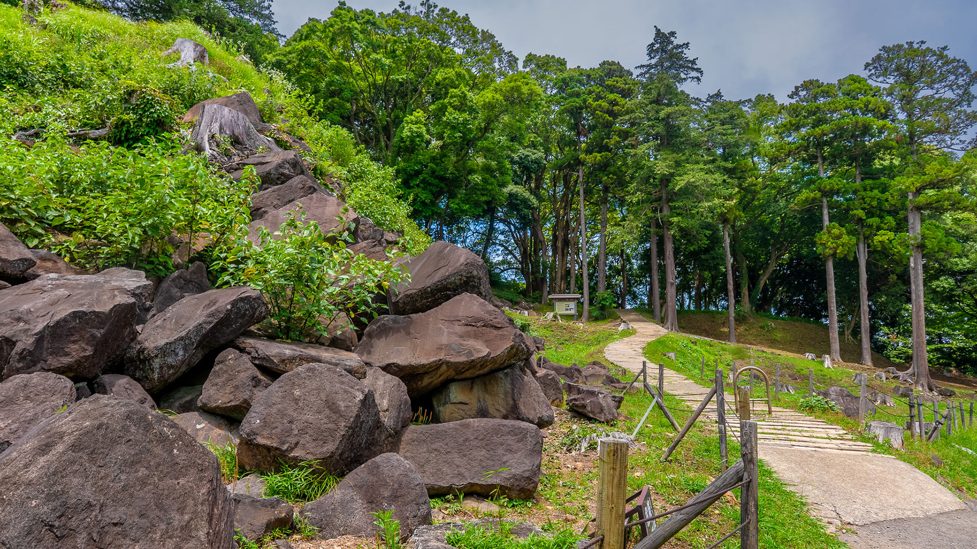 夏の石垣山城2