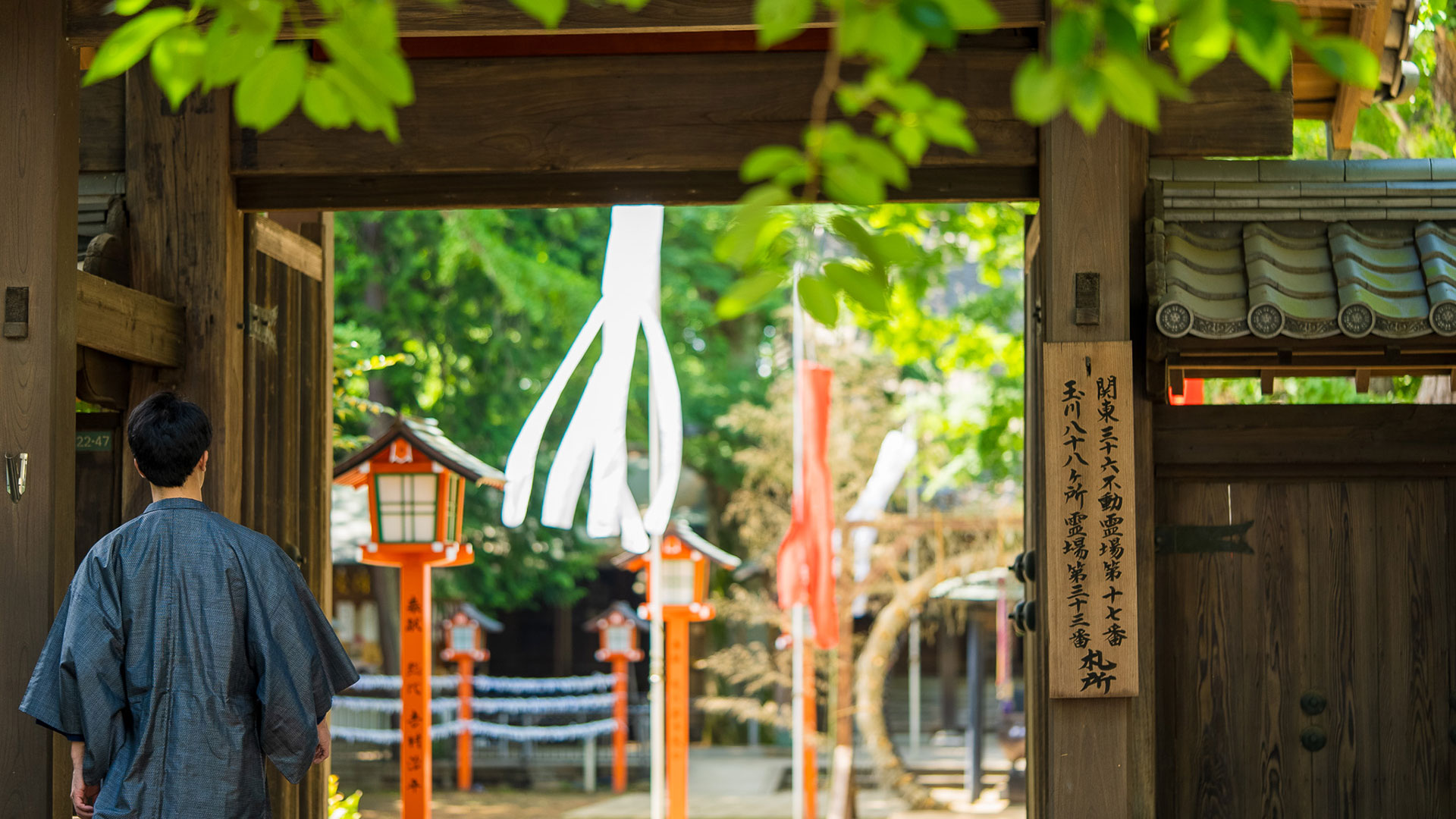 夏の等々力不動尊3