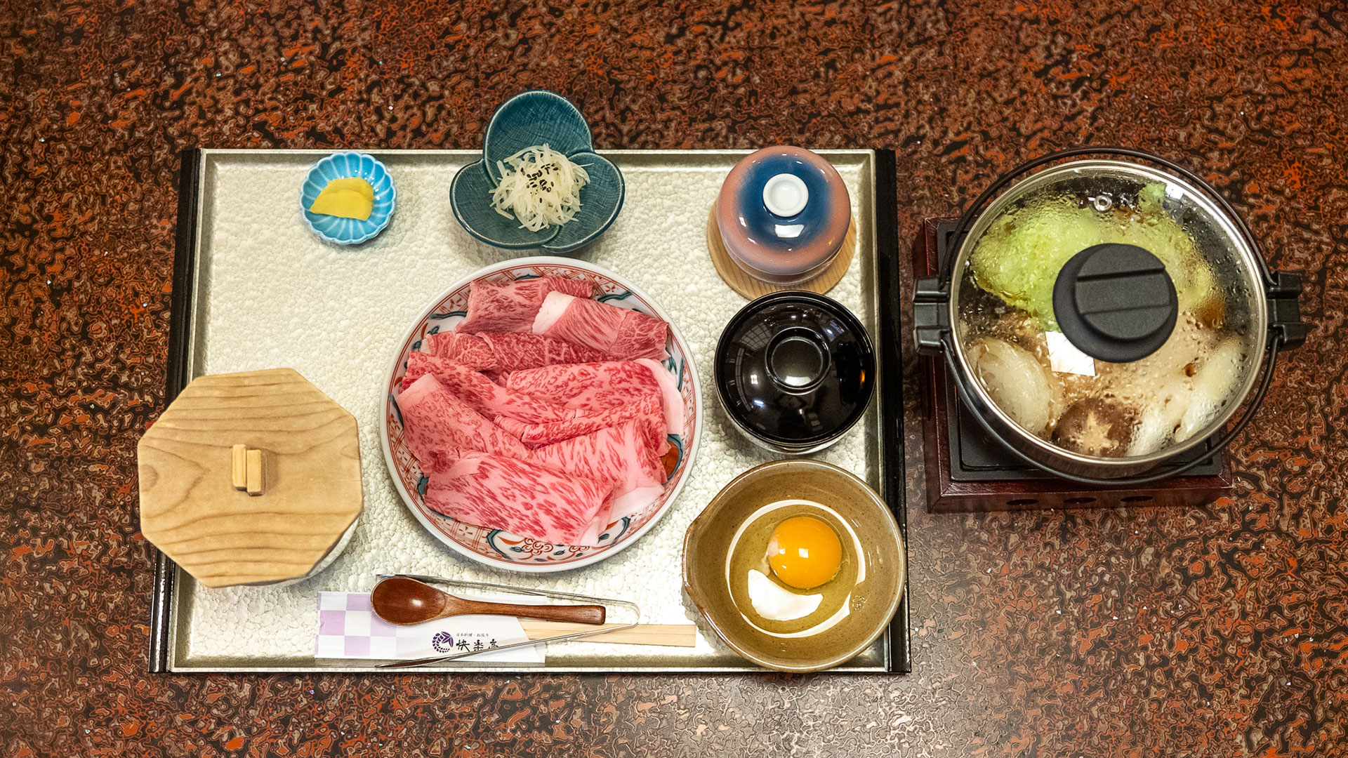 松阪牛のすき焼き3