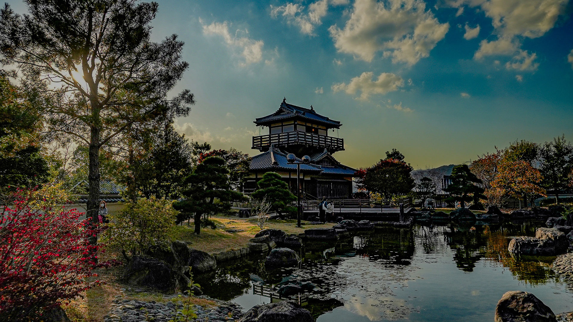 秋の摂津池田城1