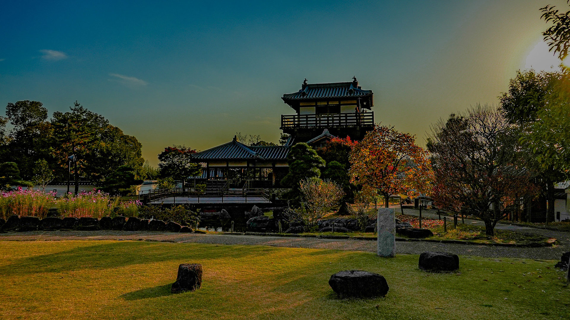 秋の摂津池田城8