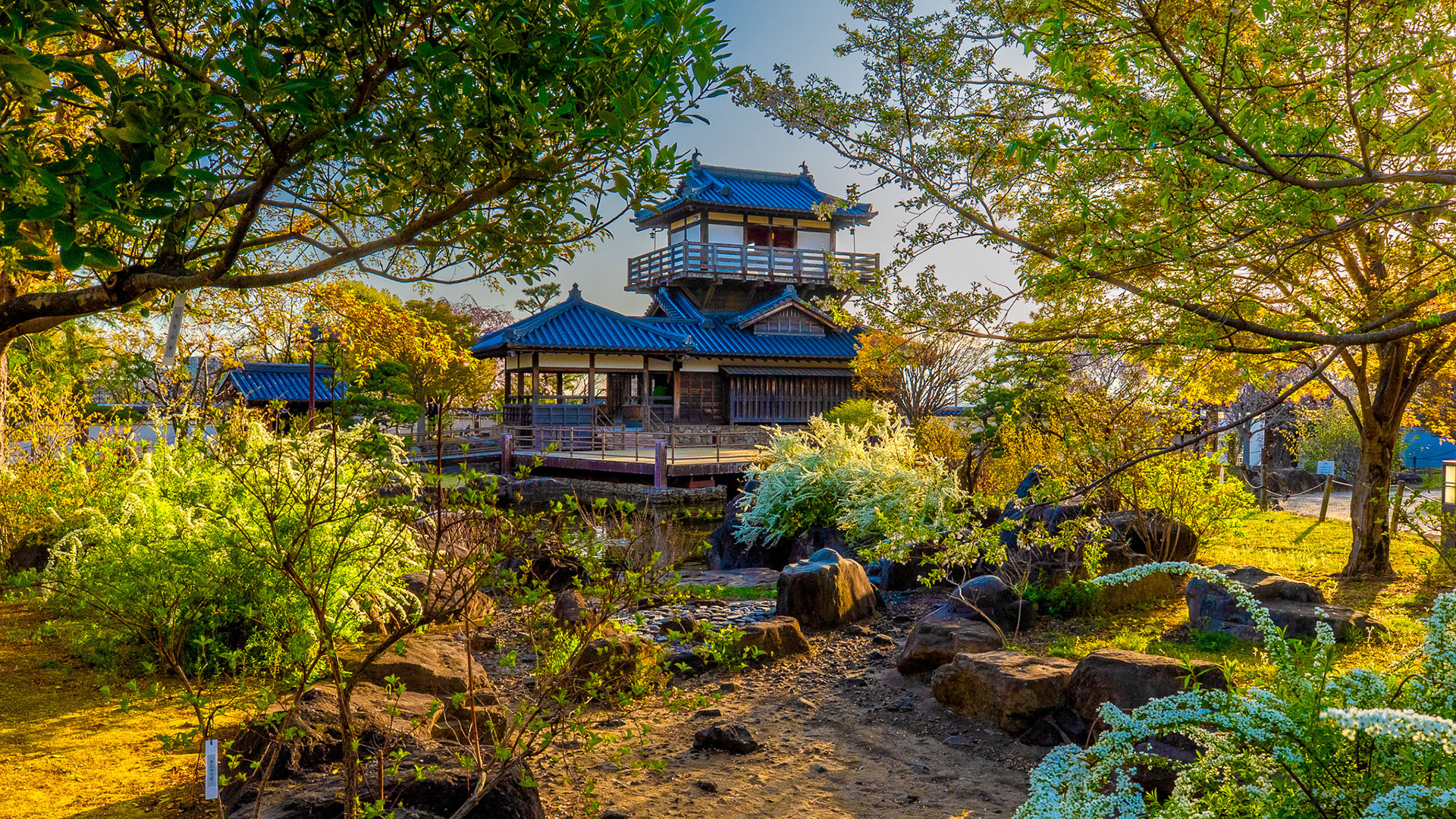 春の摂津池田城3