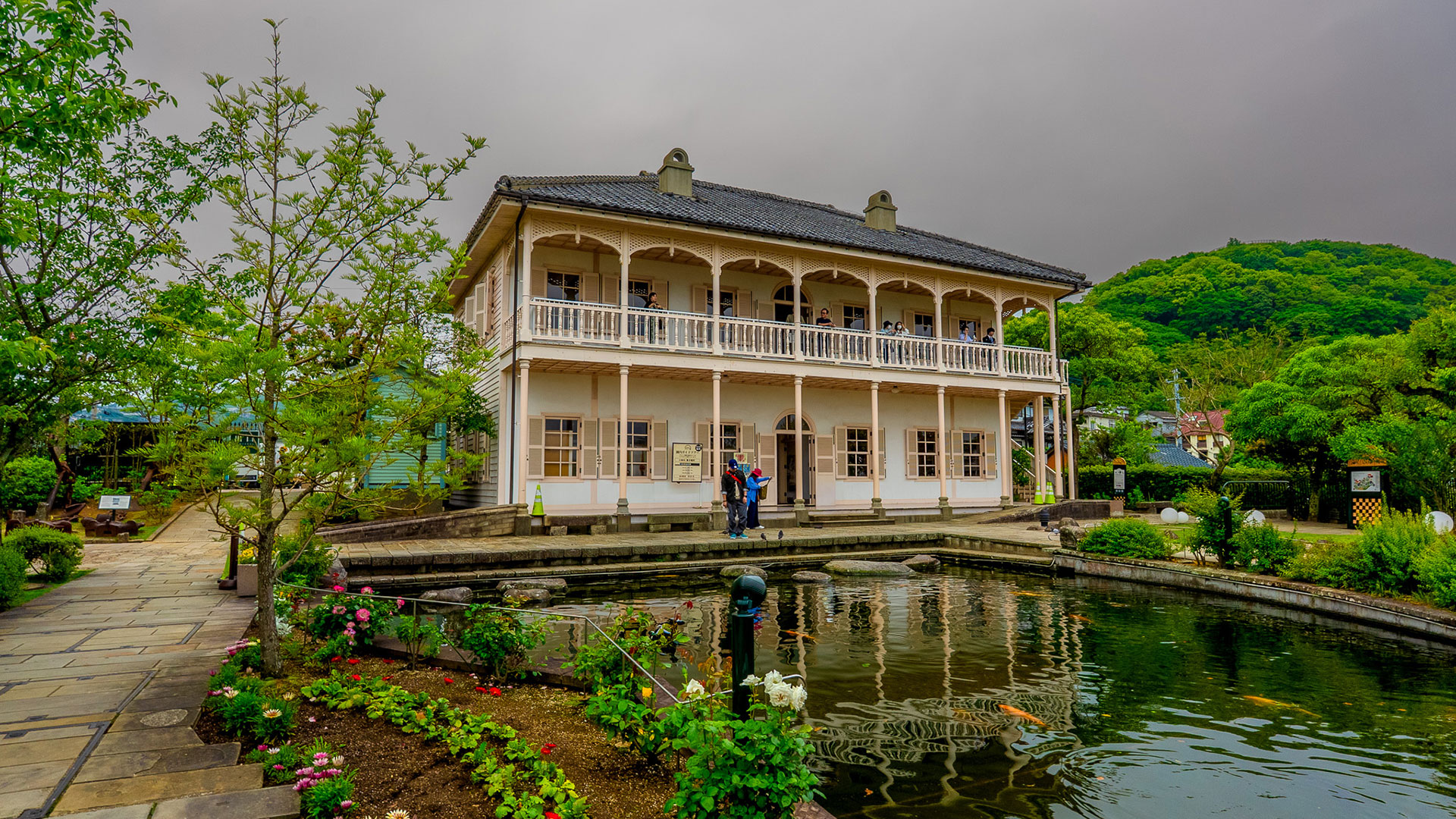 春の旧グラバー住宅2