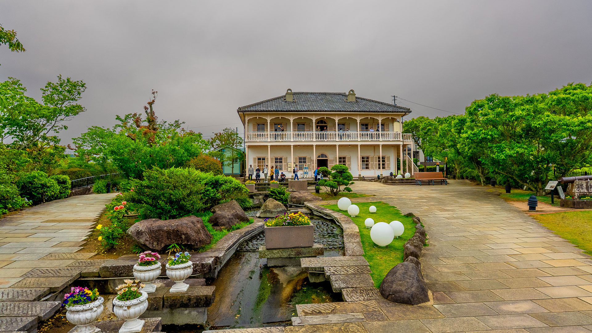 春の旧グラバー住宅3