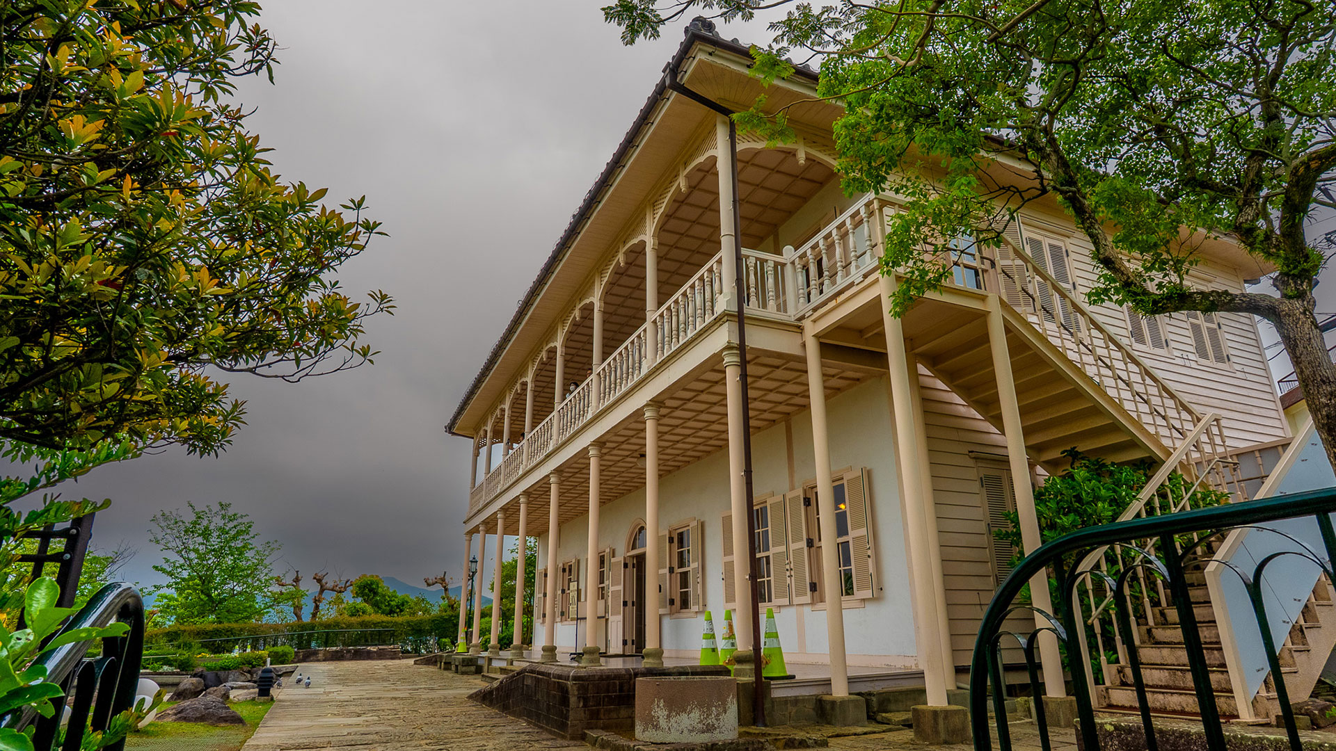 春の旧グラバー住宅4