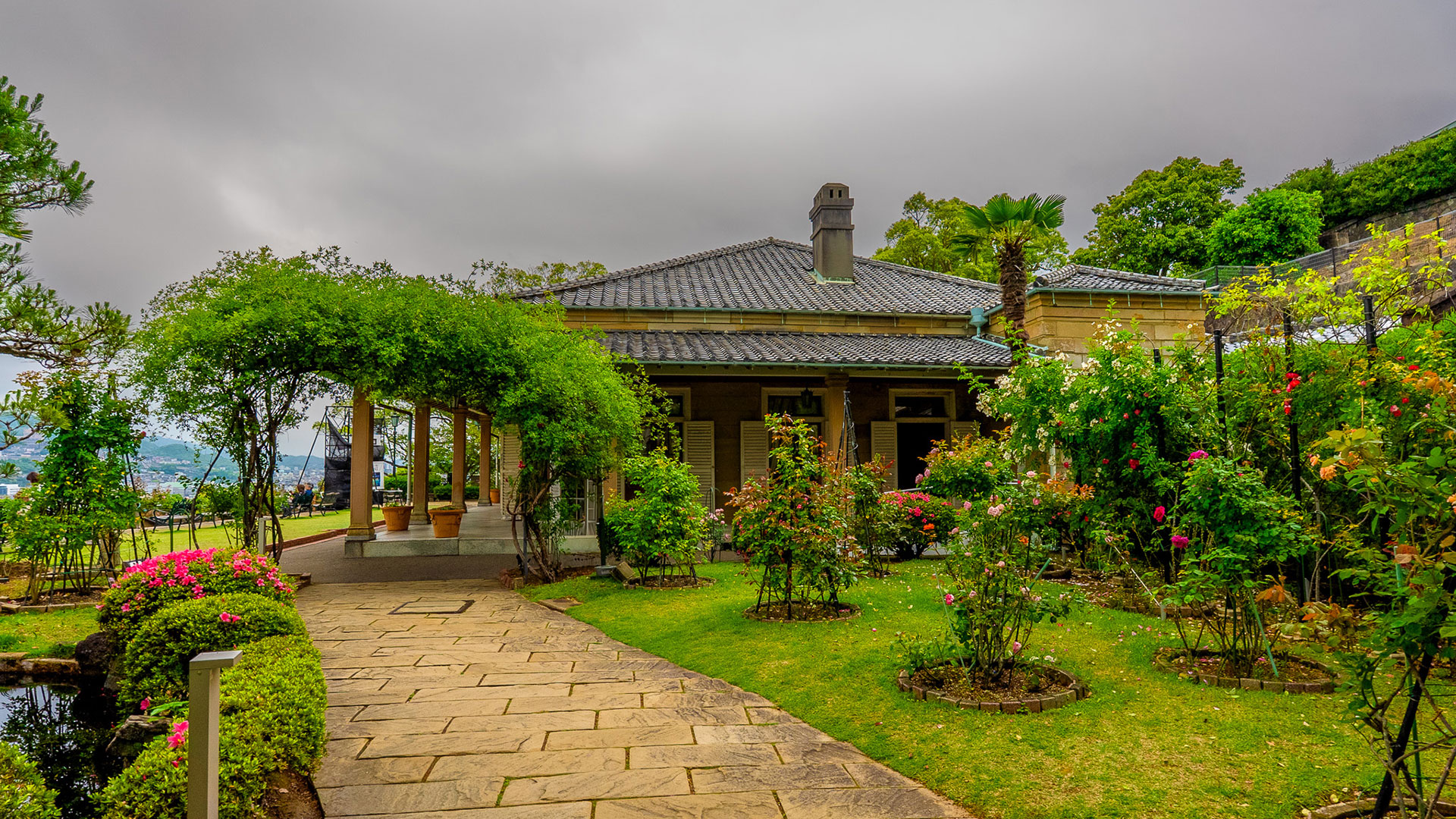 春の旧グラバー住宅9