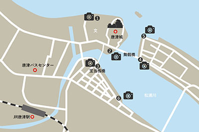 唐津城撮影スポット