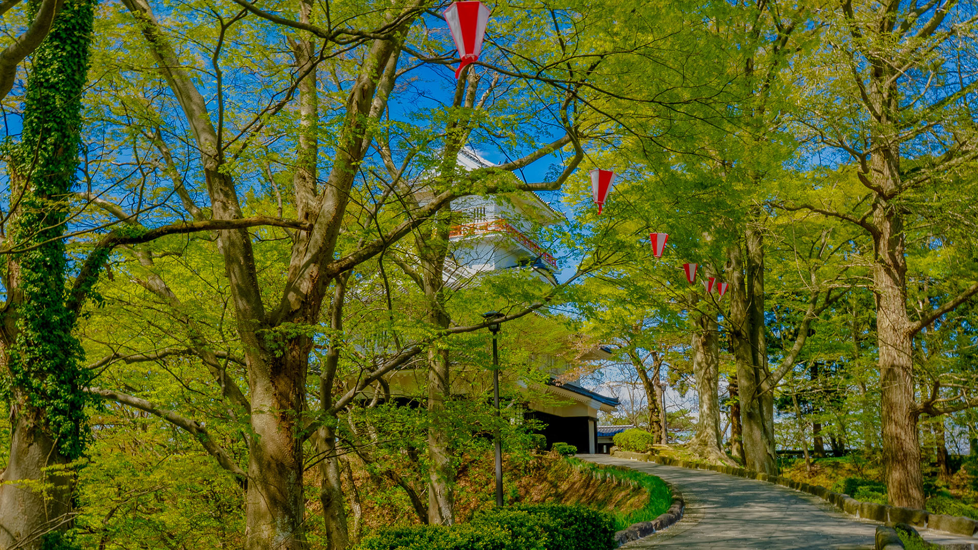 春の久保田城16