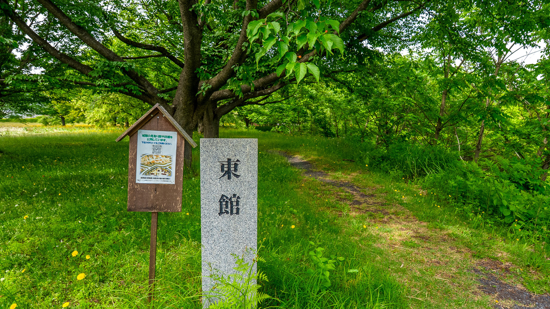 春の浪岡城10