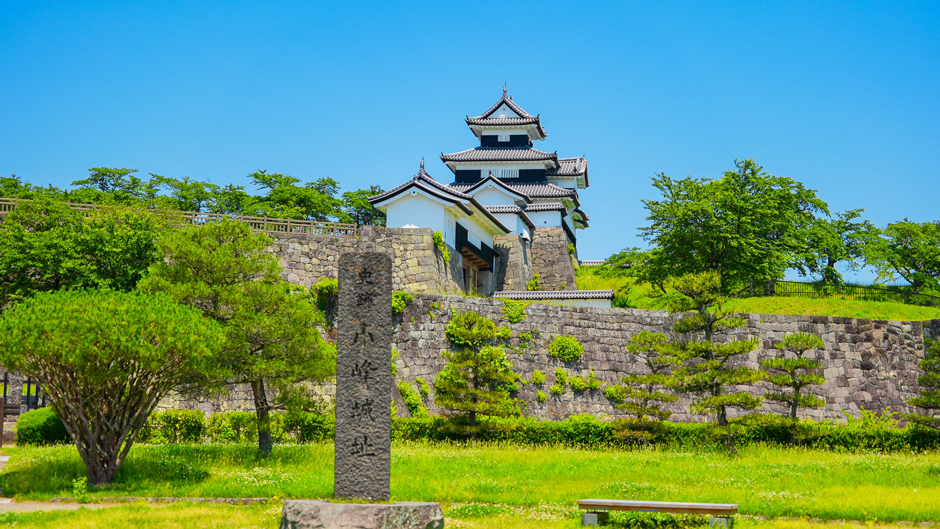 夏の白河小峰城1
